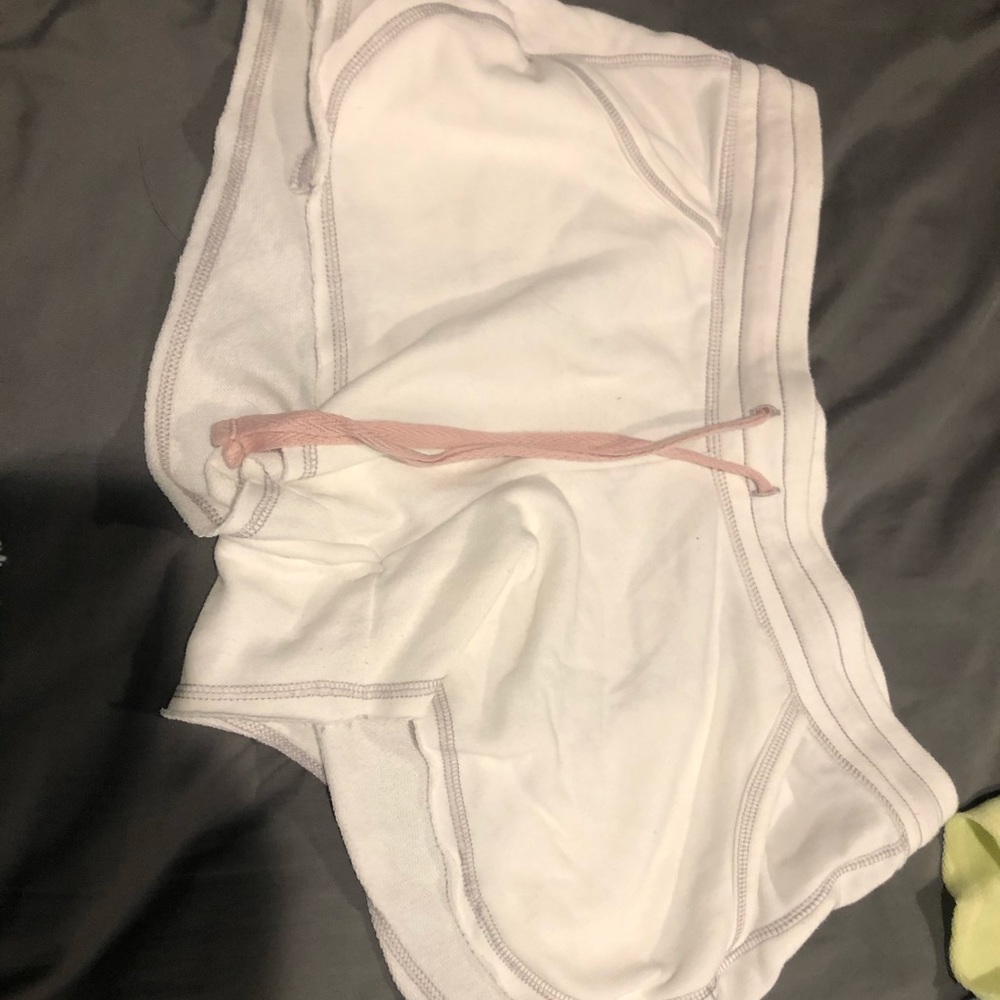 White soft shorts